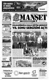 KAHRAMANMARAŞ MANŞET
