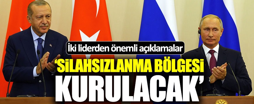 Erdoğan ve Putin Basın Toplantısı düzenledi