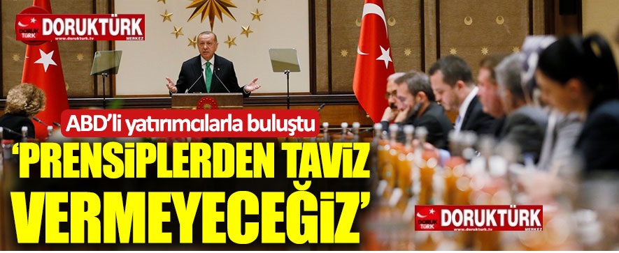 Erdoğan ABD’li yatırımcılarla bir araya geldi