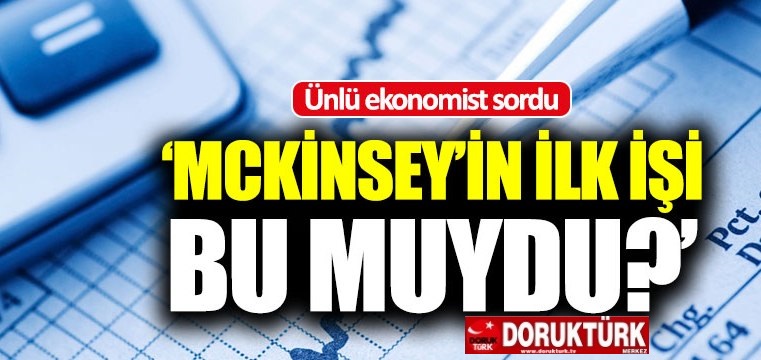 “McKinsey’in ilk işi bu muydu?”