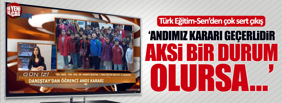 Türk Eğitim Sen’den Andımız açıklaması