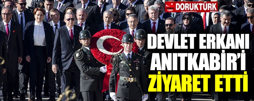 Devlet erkanı Anıtkabir’i ziyaret etti