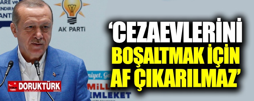Cumhurbaşkanı Erdoğan’dan AF Açıklaması