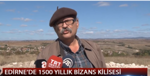 EDİRNE’DE 1500 YILLIK BİZANS KİLİSESİ