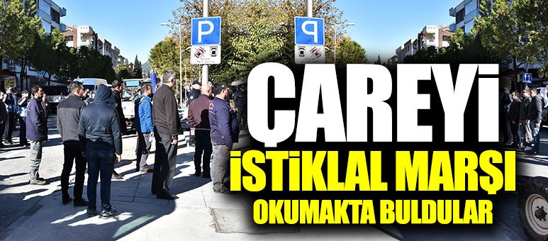Yıkımı engellemek için İstiklal Marşı okudular