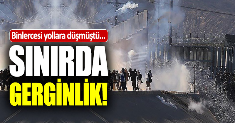 ABD polisinden sınırdaki göçmenlere gazlı müdahale