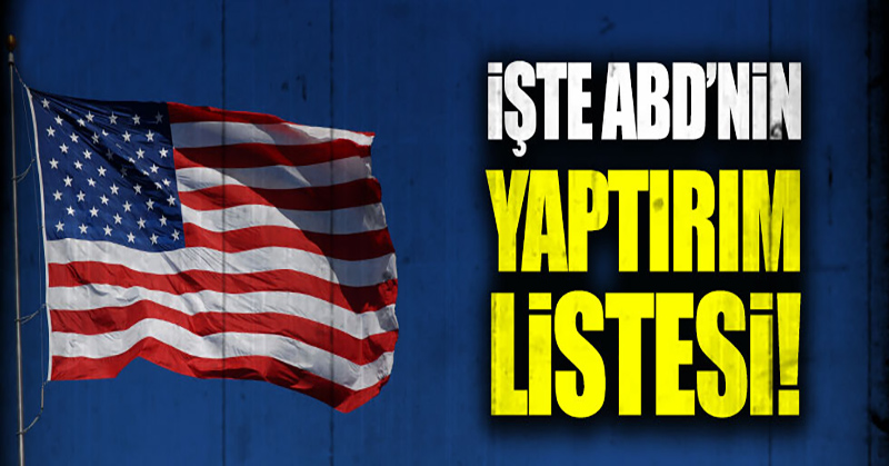 ABD yaptırım listesini açıkladı