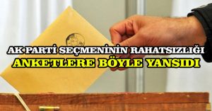 AK Parti seçmeninin rahatsızlığı anketlere böyle yansıdı