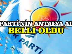 AK Parti’nin Antalya adayı belli oldu