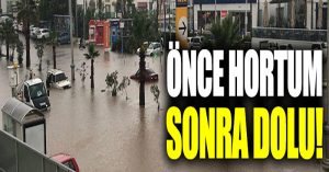 Bodrum’u hortum ve dolu vurdu