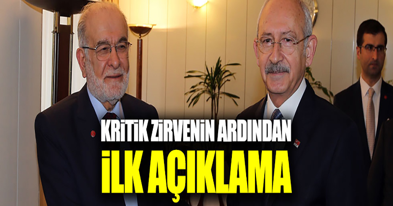 CHP-SP görüşmesinin ardından ilk açıklama