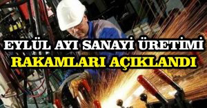 Eylül ayı sanayi üretimi rakamları açıklandı