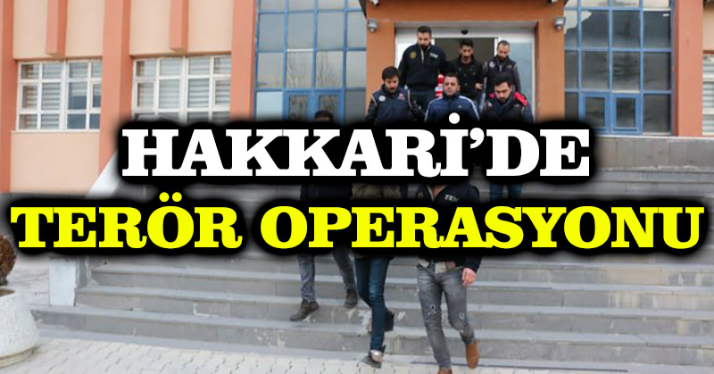 Hakkari’de terör operasyonu