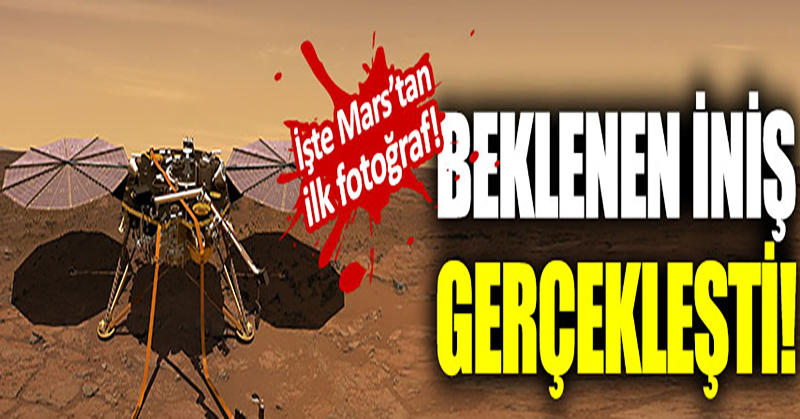 Mars keşif aracı InSight, kızıl gezegene indi