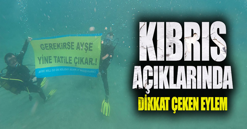 Meral Akşener’in o sözlerini Akdeniz’in 40 metre altında açtılar