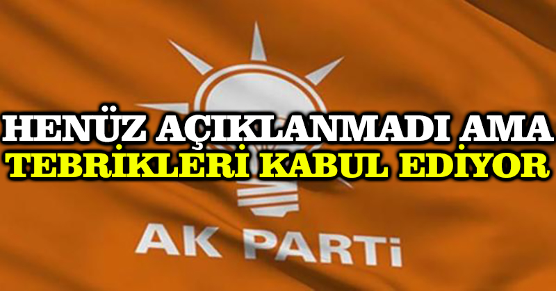 Nihat Zeybekci tebrikleri kabul etti!