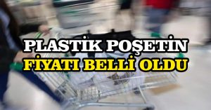 Plastik poşetin fiyatı belli oldu
