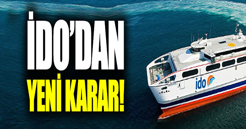 İDO seferleri durdurmaktan vazgeçti