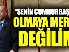 Cumhurbaşkanı Erdoğan: “Senin cumhurbaşkanın olmaya meraklı değilim”
