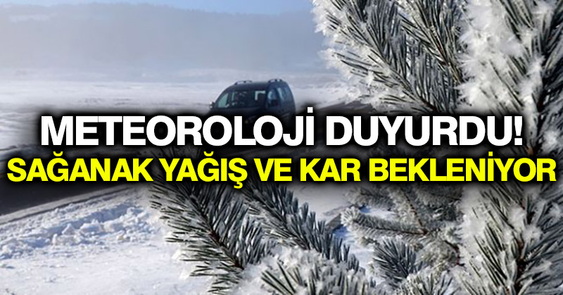 Meteoroloji duyurdu! Sağanak yağış ve kar bekleniyor