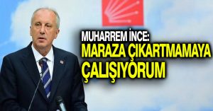 Muharrem İnce: Maraza çıkartmamaya çalışıyorum