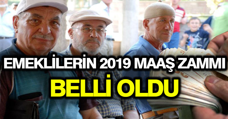 Emeklilerin 2019 maaş zammı belli oldu