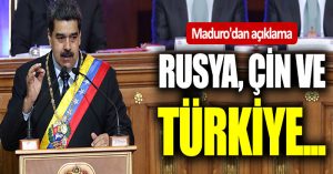 Maduro’dan Türkiye’ye teşekkür mesajı