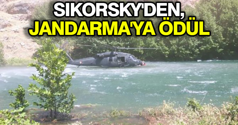 Sikorsky’den Jandarma Genel Komutanlığı’na ödül