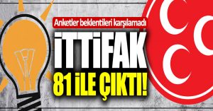 Anket sonuçları AK Parti ve MHP’nin beklentilerini karşılayamadı! İttifak 81 ile çıktı!