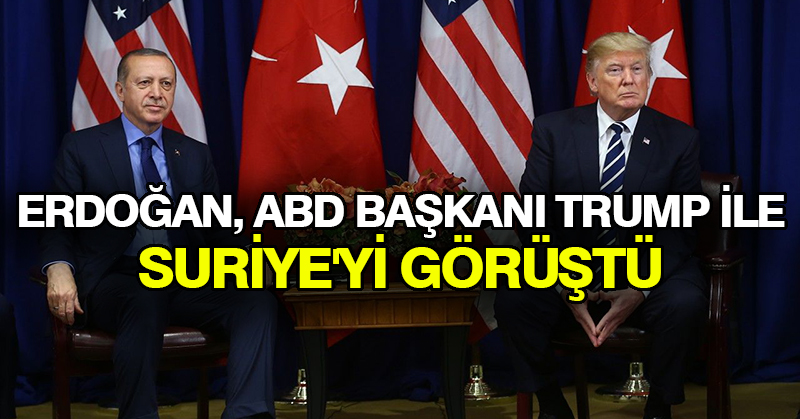 Erdoğan, ABD Başkanı Trump ile Suriye’yi görüştü