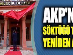 AK Parti’nin söktüğü T.C.’yi belediye binasına yeniden astı