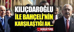 Bahçeli ile Kılıçdaroğlu Anıtkabir’de karşılaştı