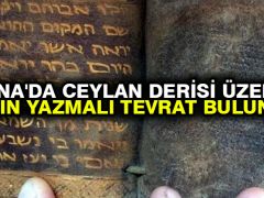 Adana’da ceylan derisi üzerine altın yazmalı Tevrat bulundu