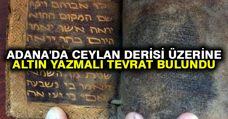 Adana’da ceylan derisi üzerine altın yazmalı Tevrat bulundu