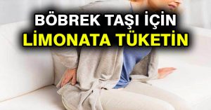 Böbrek taşı için limonata tüketin