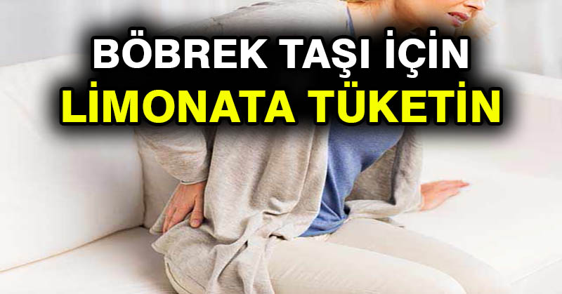 Böbrek taşı için limonata tüketin