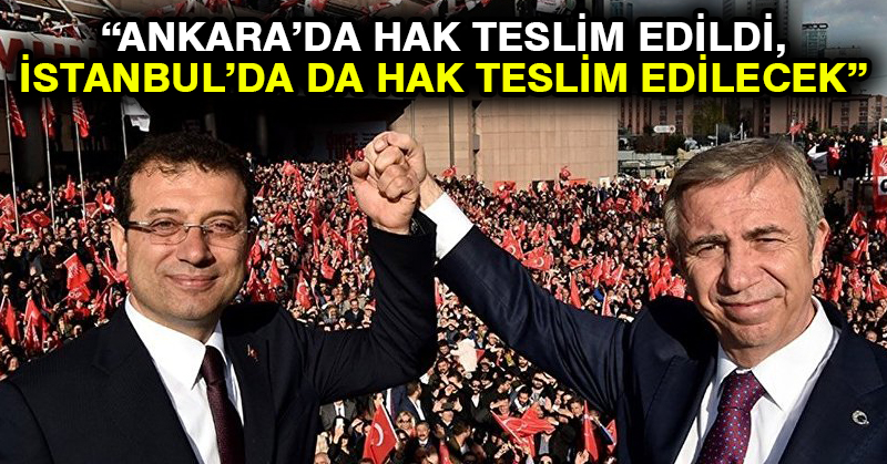 Yavaş: Ankara’da hak teslim edildi, İstanbul’da da hak teslim edilecek