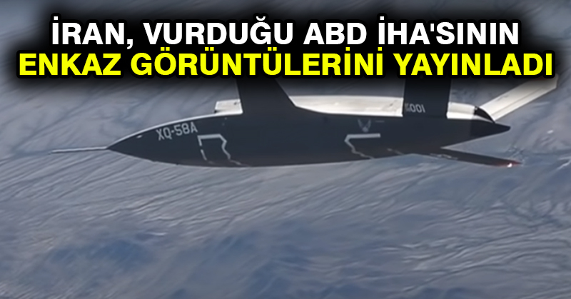 İran, vurduğu ABD İHA’sının enkaz görüntülerini yayınladı