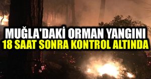 Muğla’daki orman yangını 18 saat sonra kontrol altında