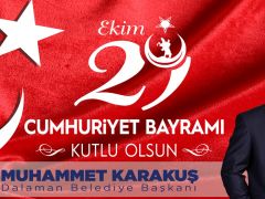 Muhammet Karakuş’tan Cumhuriyet Bayramı mesajı