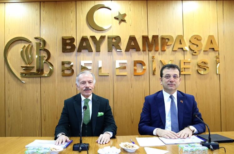 İMAMOĞLU’NDAN BAYRAMPAŞA BELEDİYESİ’NE ZİYARET