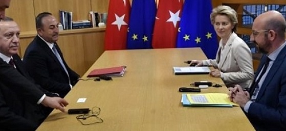 AB ile gerginlik; Erdoğan kızıp görüşmeyi terk etti!
