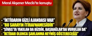 Meral AKŞENER: İktidar olacağız ve şahlanma neymiş herkese göstereceğiz!