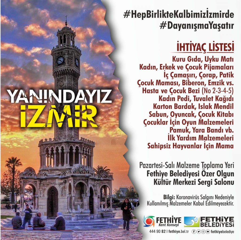 İzmir için yardım kampanyası