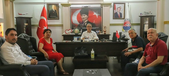 Dalaman Sekalılar Derneği Geçici Yönetim Kurulunun ilk ziyareti Dalaman Belediye Başkanlığı