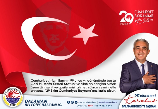 BAŞKAN KARAKUŞ’UN 29 EKİM CUMHURİYET BAYRAMI MESAJI