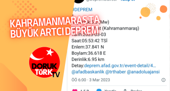 KAHRAMANMARAŞ’TA BÜYÜK ARTÇI DEPREM