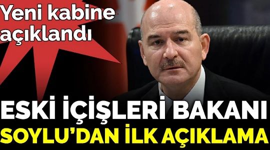 Eski İçişleri Bakanı Süleyman Soylu’dan görev değişikliği sonrası ilk açıklama!