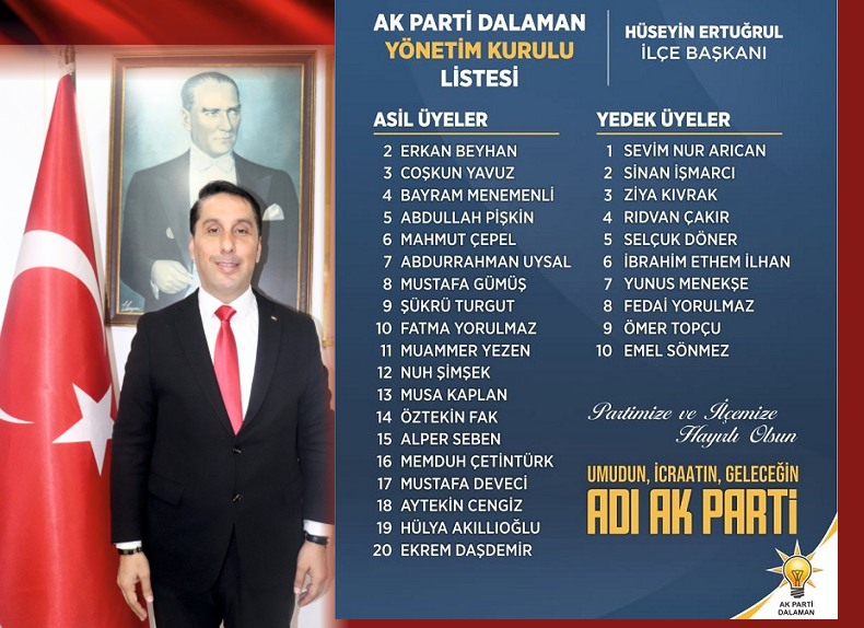 HÜSEYİN ERTUĞRUL; “Dalaman İçin Yeniden, Daha Güçlü!”