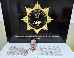 Efeler’de uyuşturucu operasyonu: 2 bin 456 sentetik ecza ele geçirildi